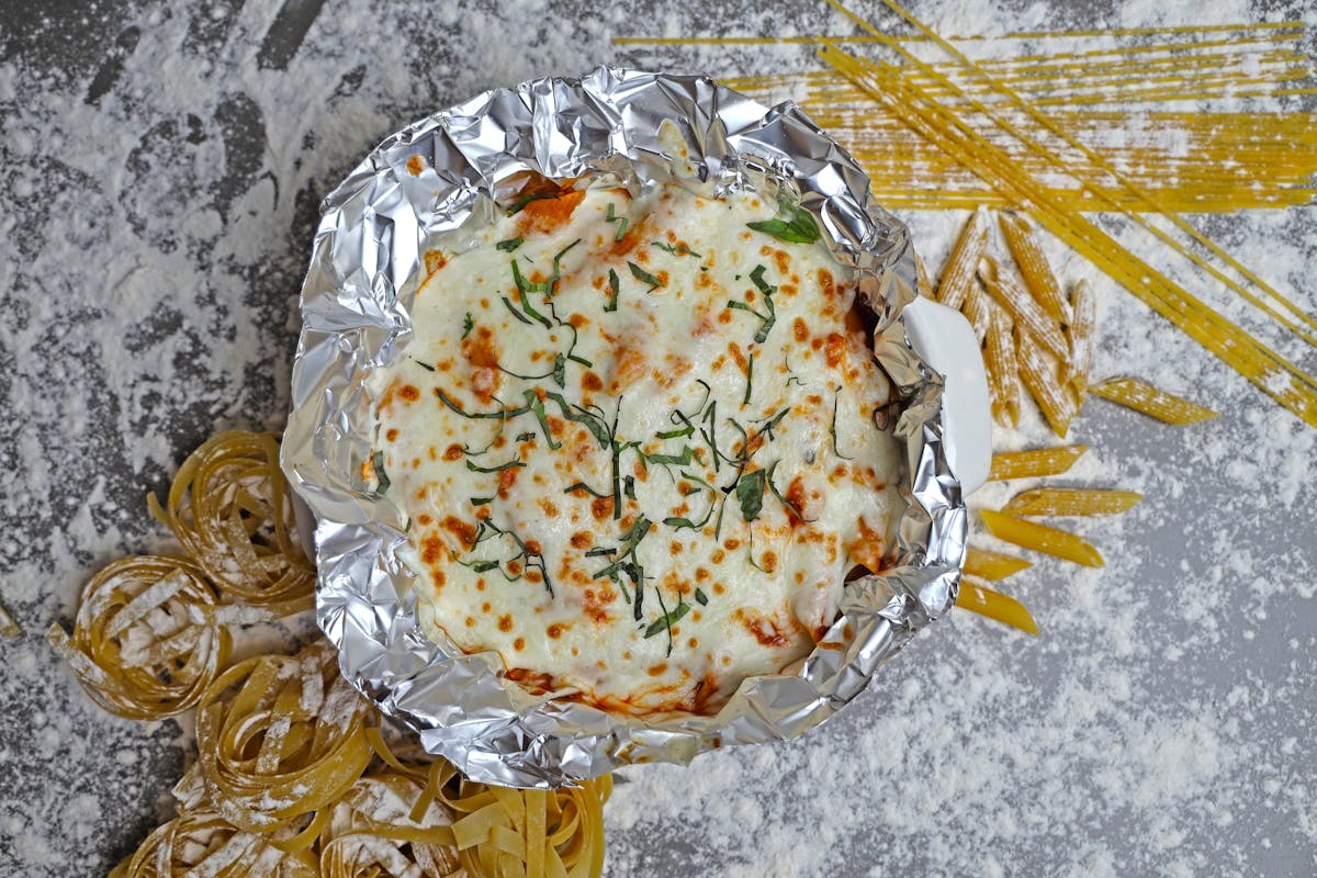 Gratin baked pasta