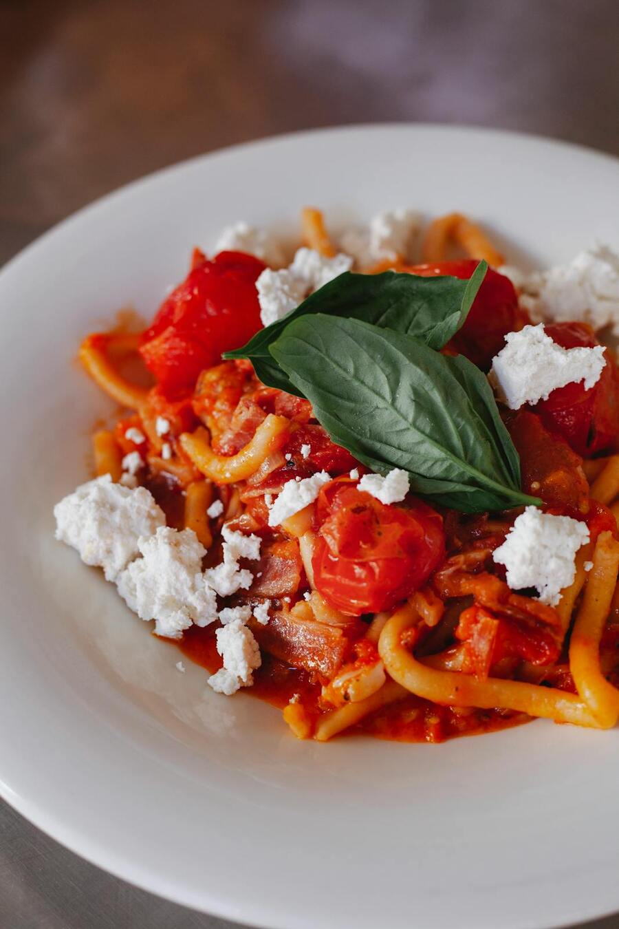 Creamy tomato and ricotta pasta